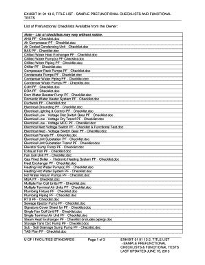 accounting checklists