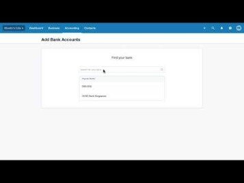 xero bank feed list