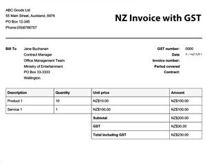 how to create an invoice