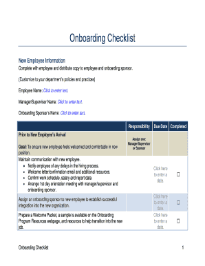 hiring an employee checklist