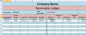 accounts receivable invoice